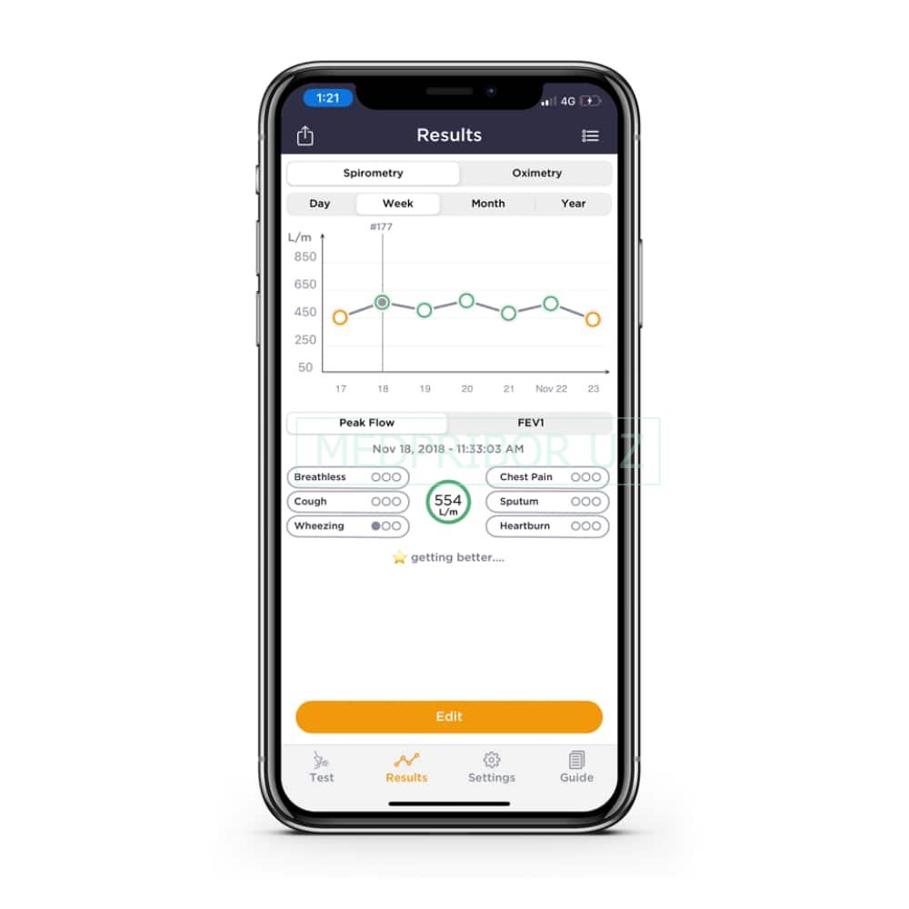 Mir Smart One - спирометр портативный Mir Smart One - спирометр портативный